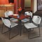 Regency Kahlo Square Table & Chair Sets, 36 W, 36 L, 29 H, Wood, Metal, Polypropylene Top, Cherry TPL3636CHBK44GY - alternate 5